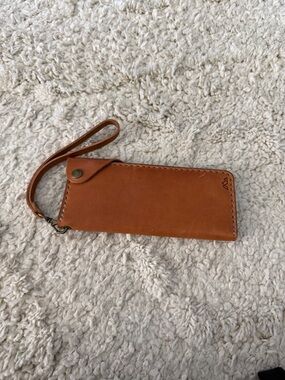 Range leather wallet in natural
